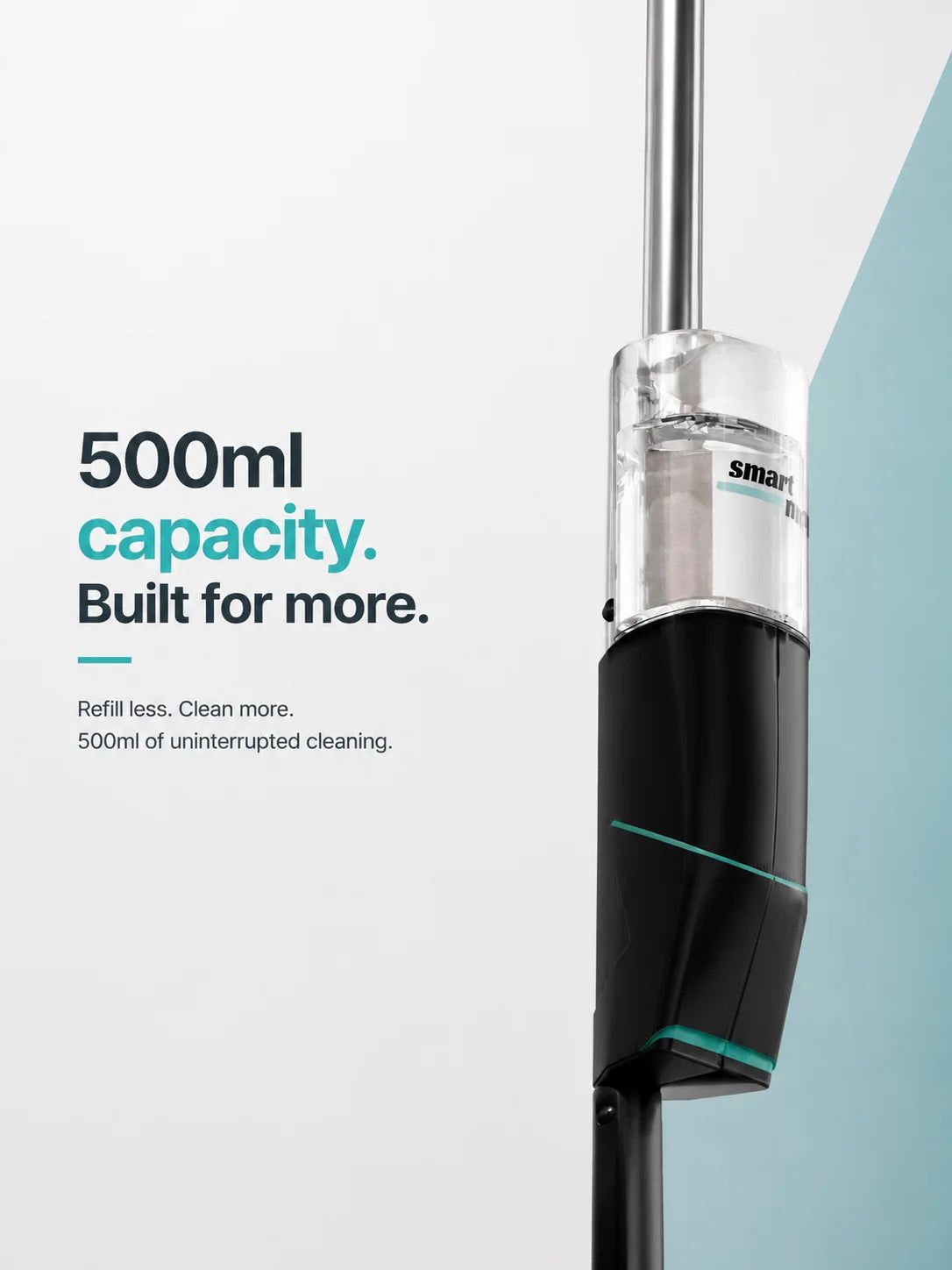 500ml bottle with a pump mechanism and long-lasting battery